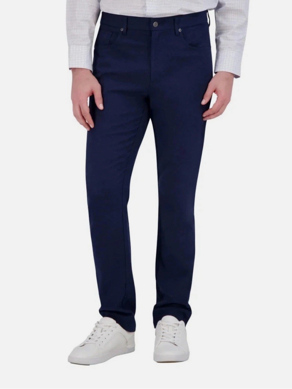 Kirkland Signature Men's Brushed 5-Pocket Pants Navy Blue 36x34